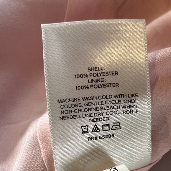 Express Plus size XL Square Neck Flutter Sleeve Peplum Babydoll Top Soft Pink - Picture 4 of 7